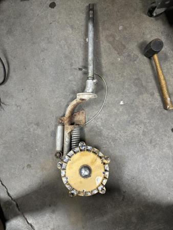 This is a still of a vespa sears blue badge parts