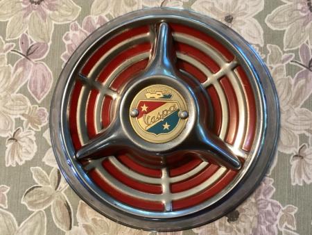 This is a still of a vintage hub cap 