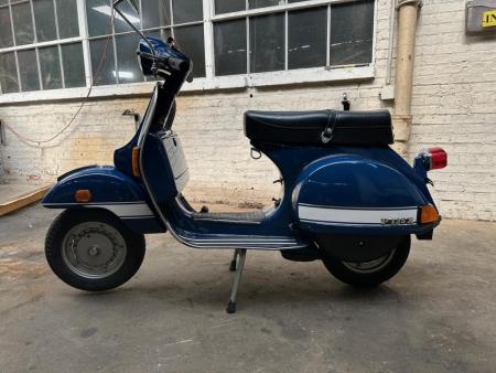 This is a photograph of a 1980 vespa p125x