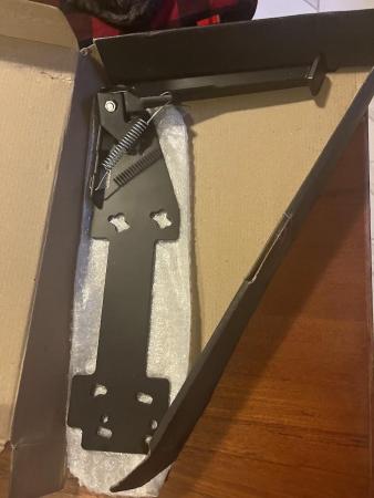 This is a photograph of a p-series side stand