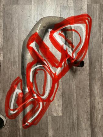 This is a depiction of a sip exhaust pipe 150cc sold
