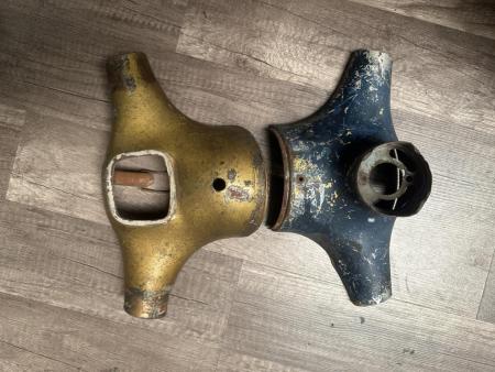 This is a depiction of a vespa/allstate split headset
