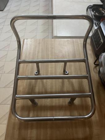 This is a pictorial representation of a front luggage rack