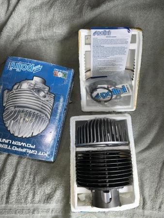 This is a snapshot of a vespa polini cast iron 177cc cylinder kit for 3-port vintage vespas