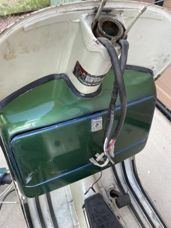 This is a snapshot of a vespa p200-needs assembly-no motor
