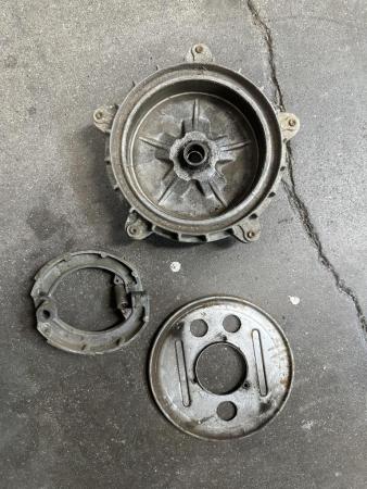 This is a shot of a vespa 10” rear brake hub 