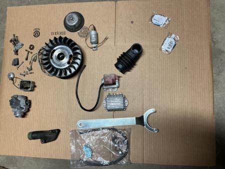 This is a visual of a serveta lambretta jet 200 parts lot