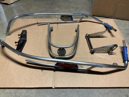This is an image of a old vespa crash bars