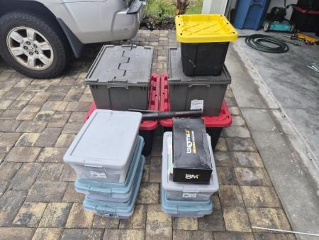 This is a visual record of a large and smallframe parts new and used